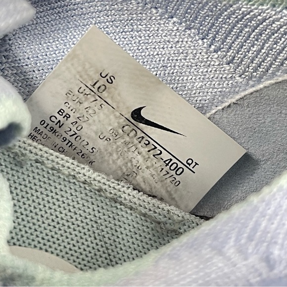 Nike React Infinity Run Flyknit Hydrogen Blue Womens 10 Nike React Infinity Run - Picture 10 of 10